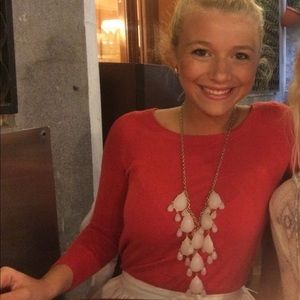 Red sweater from express